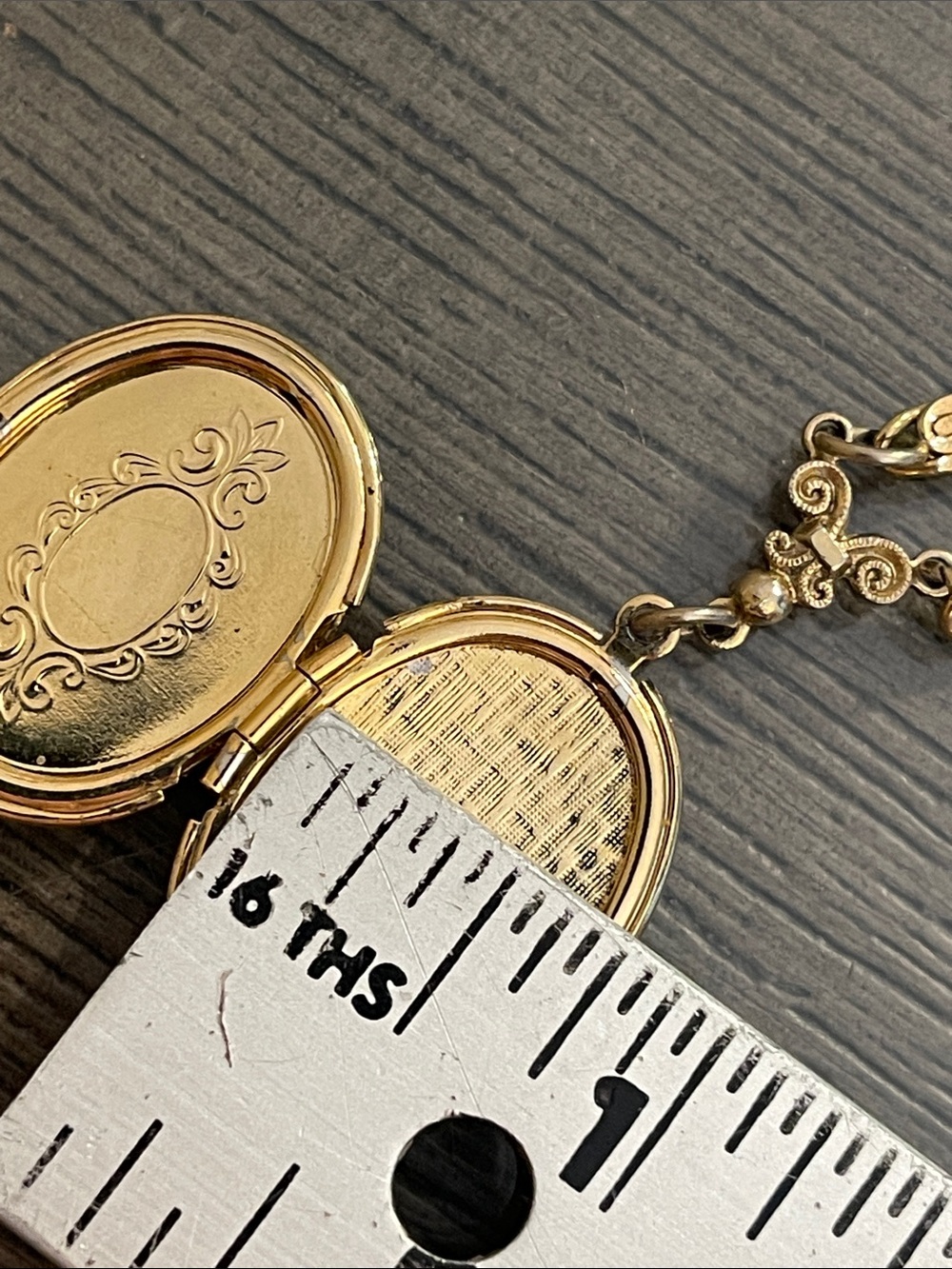 Gold-tone Oval Locket necklace from the 1928 Jewelry Company - Picture 14 of 16